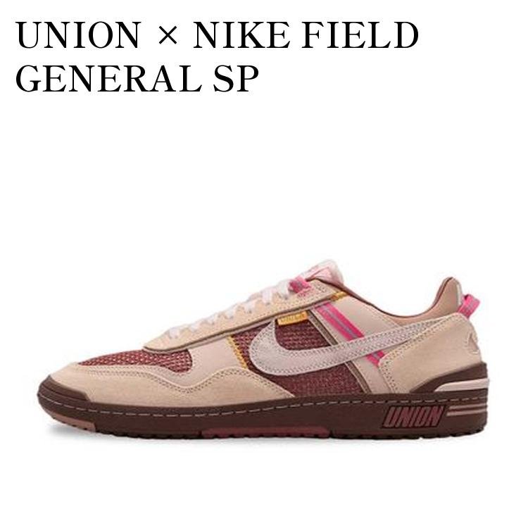 【お取り寄せ商品】UNION × NIKE FIELD GENERAL SP SHIMMER/SILT RED/PARTICLE BEIGE/DYNAMIC PINK ユニオン × ナイキ フィールドジェネラル SP シマー/シルトレッド/パーティクルベージュ/ダイナマイトピンク FQ9003-200 メンズ レディース 人気 おしゃれ