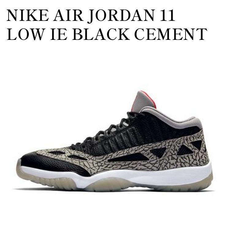 NIKE AIR JORDAN 11 LOW IE BLACK CEMENT ナイキ エアジョーダン11 ロー IE ブラック セメント 919712-006 メンズ レディース 人気 おしゃれ