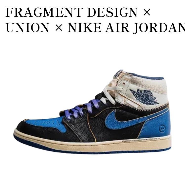 FRAGMENT DESIGN × UNION × NIKE AIR JORDAN 1 HIGH OG SPORT ROYAL フラグメントデザイン × ユニオン × ナイキ エアジョーダン1 ハイ OG スポーツロイヤル IO7847-001 メンズ レディース 人気 おしゃれ
