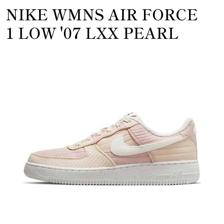 NIKE WMNS AIR FORCE 1 LOW '07 LXX PEARL WHITE/FOSSIL STONE/PINK OXFORD/SAIL ナイキ ウィメンズ エアフォース1 ロー '07 LXX ピール ホワイト/フォッシル ストーン/ピンク オックスフォード/セイル DH0775-201 メンズ レディース 人気 おしゃれ