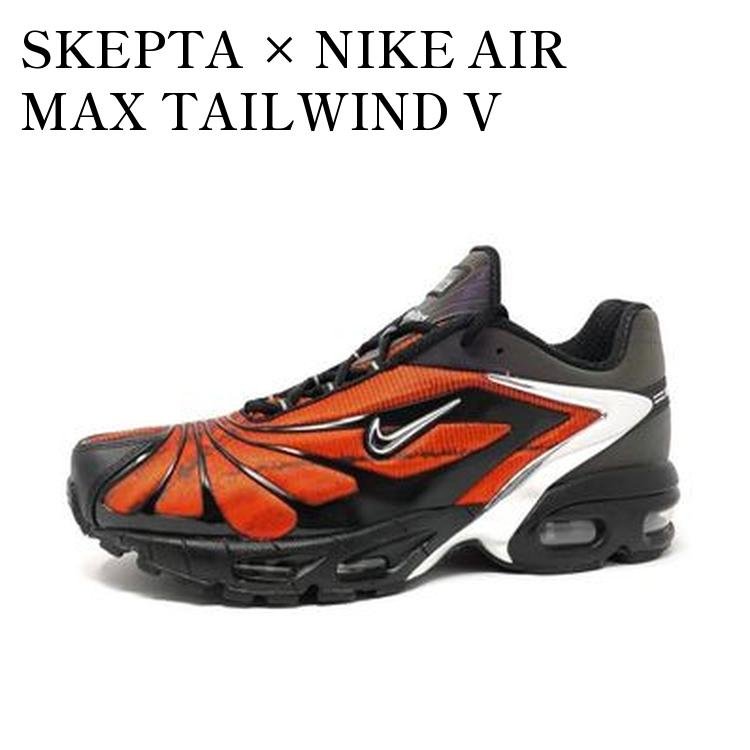 【お取り寄せ商品】SKEPTA × NIKE AIR MAX TAILWIND V BLACK/CHROME RED スケプタ × ナイキエアマックス テイルウィンド5 ブラック/クロームレッド CU1706-001 メンズ レディース 人気 おしゃれ