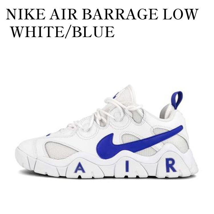 NIKE AIR BARRAGE LOW WHITE/BLUE ナイキ エアバラージ ロー ホワイト/ブルー CD7510-100 メンズ レディース 人気 おしゃれ