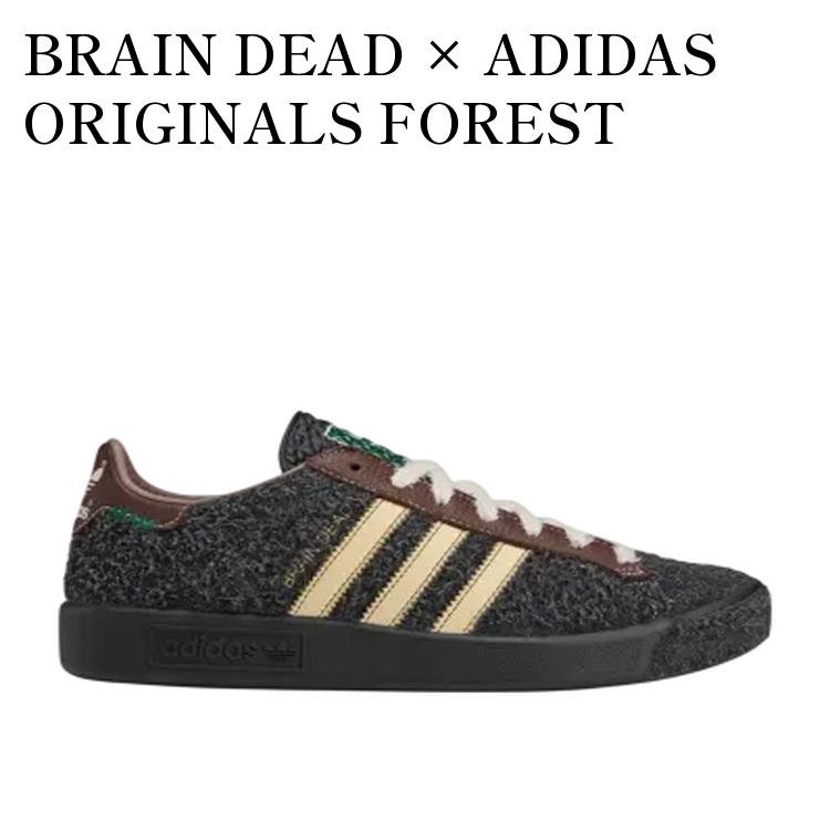 【お取り寄せ商品】BRAIN DEAD × ADIDAS ORIGINALS FOREST HILLS CORE BLACK ブレインデッド × アディダスオリジナルス フォレスト ヒルズ コアブラック JR7942 メンズ レディース 人気 おしゃれ