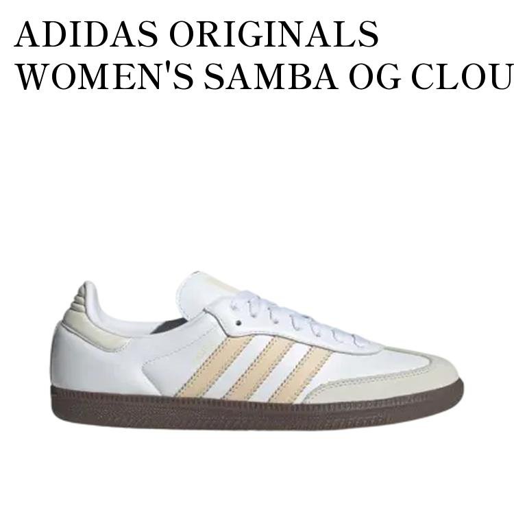 ADIDAS ORIGINALS WOMEN'S SAMBA OG CLOUD WHITE/SAND STRATA/OFF WHITE アディダスオリジナルス ウィメンズ サンバ OG クラウドホワイト/サンドストレータ/オフホワイト JH7300 メンズ レディース 人気 おしゃれ