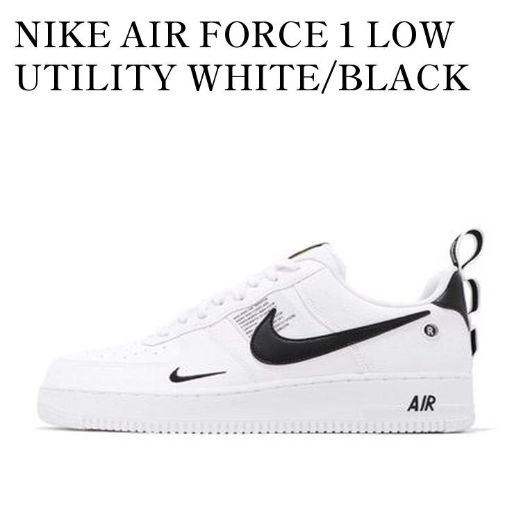 NIKE AIR FORCE 1 LOW UTILITY WHITE/BLACK ナイキ エアフォース ロー ユーティリティ ホワイト/ブラック AJ7747-100 メンズ レディース 人気 おしゃれ