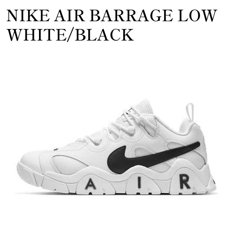 NIKE AIR BARRAGE LOW WHITE/BLACK ナイキ エアバラージ ロー ブラック/ホワイト CW3130-100 メンズ レディース 人気 おしゃれ