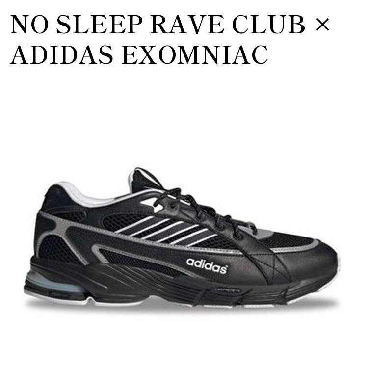 【お取り寄せ商品】NO SLEEP RAVE CLUB × ADIDAS EXOMNIAC CUSHION CORE BLACK/FOOTWEAR WHITE ノー・スリープ・レイヴ・クラブ × アディダス Exomniac クッション コアブラック/フットウェアホワイト ID2177 メンズ レディース 人気 おしゃれ
