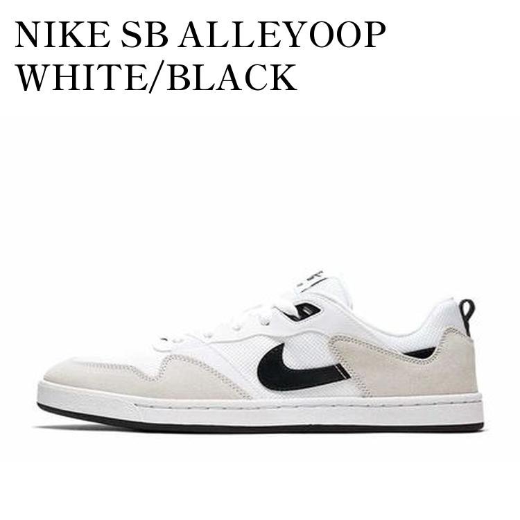 乐天商城 - 【お取り寄せ商品】NIKE SB ALLEYOOP WHITE/BLACK ナイキ SB アリウープ ホワイト/ブラック CJ0882-100 メンズ レディース 人気 おしゃれ
