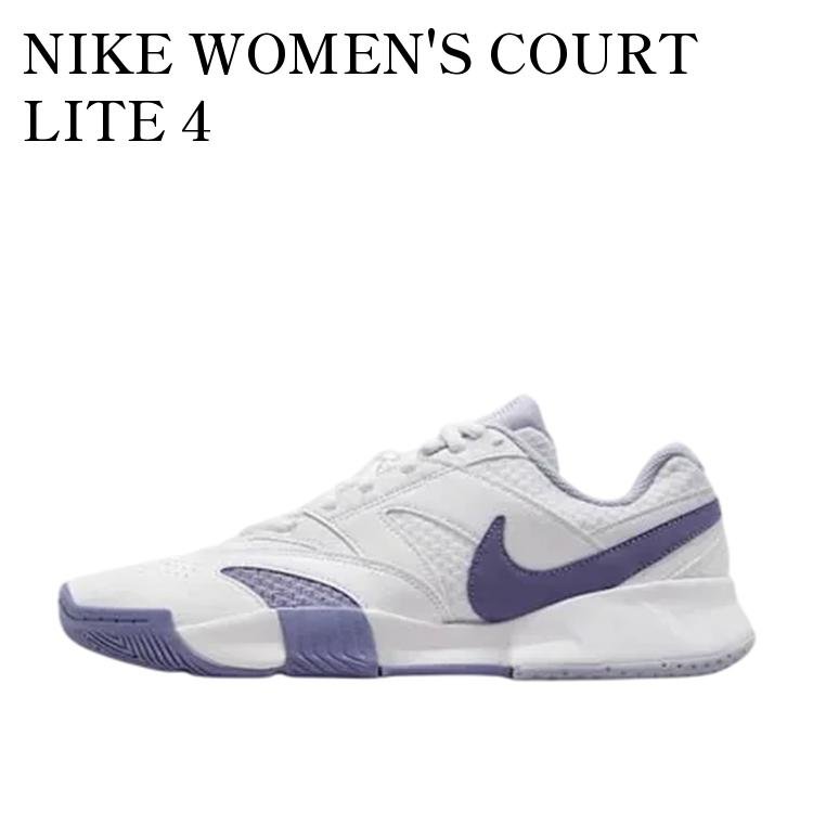 �ڤ����󤻾��ʡ�NIKE WOMEN'S COURT LITE 4 WHITE/GHOST/WORLD INDIGO �ʥ��� ������� �����ȥ饤��4 �ۥ�...