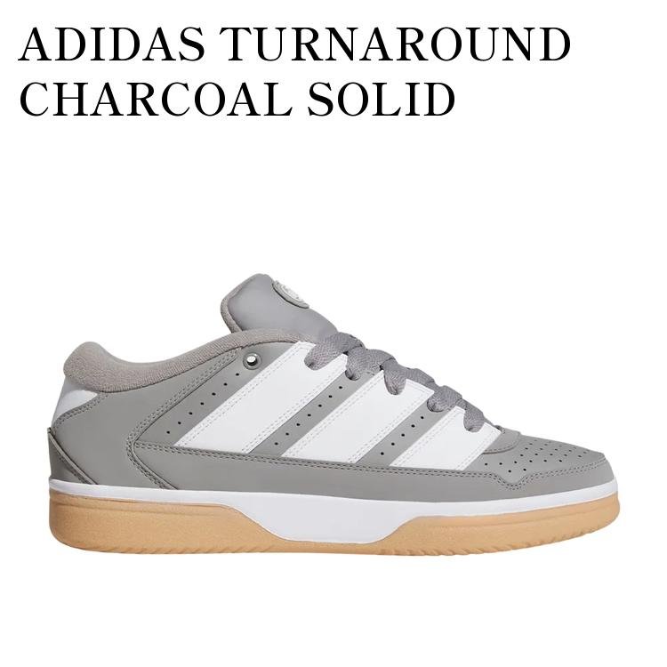 ADIDAS TURNAROUND CHARCOAL SOLID GREY/CLOUD WHITE/GUM アディダス ターンアラウンド チャコールソリッドグレー/クラウドグレー/ガム JR1471 メンズ レディース 人気 おしゃれ