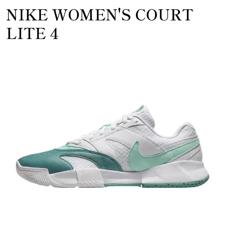 �ڤ����󤻾��ʡ�NIKE WOMEN'S COURT LITE 4 WHITE/CANNON/MINT FOAM �ʥ��� ������� �����ȥ饤��4 �ۥ磻��...