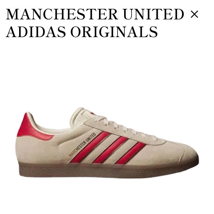 【お取り寄せ商品】MANCHESTER UNITED × ADIDAS ORIGINALS GAZELLE TERRACE CREAM WHITE/RED/CORE BLAC..