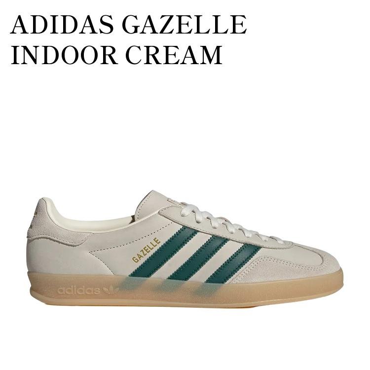 【お取り寄せ商品】ADIDAS GAZELLE INDOOR CREAM WHITE/COLLEGIATE GREEN アディダス ガゼル インドア クリームホワイト/カレッジグリーン IH9675 メンズ レディース 人気 おしゃれ