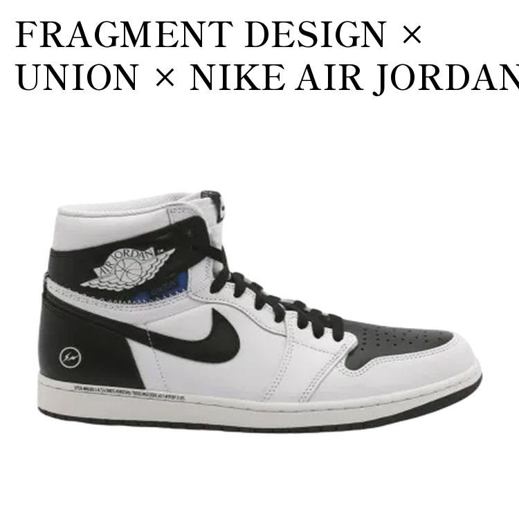 FRAGMENT DESIGN × UNION × NIKE AIR JORDAN 1 RETRO HIGH OG BLACK/WHITE フラグメントデザイン × ユニオン × ナイキ エアジョーダン1 レトロ ハイ OG ブラック/ホワイト II7282-100 メンズ レディース 人気 おしゃれ