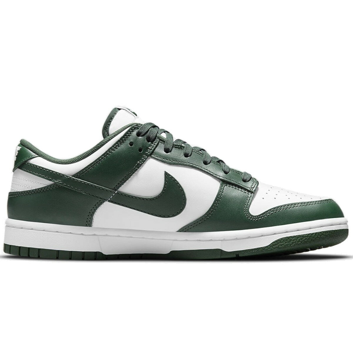 nike dunk low retro white team green