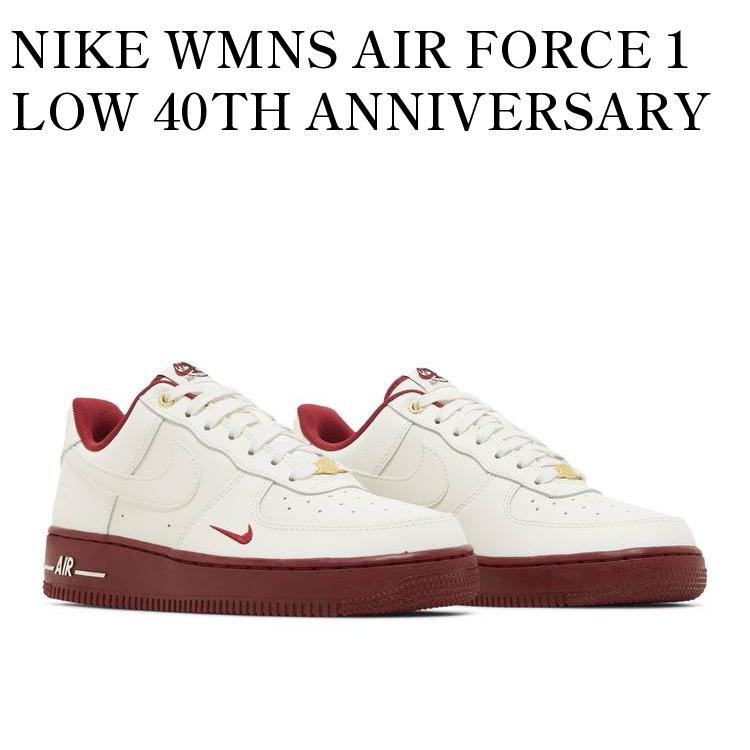 楽天RAISE【お取り寄せ商品】NIKE WMNS AIR FORCE 1 LOW 40TH ANNIVERSARY SAIL/TEAM RED ナイキ ウィメンズ エアフォース1 ロー 40th アニバーサリー セイル/チームレッド DQ7582-100