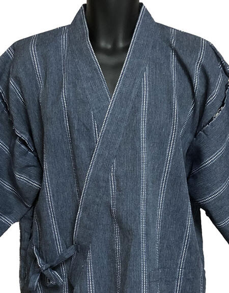 甚平紳士綿麻混　清涼感のある涼しい生地ズボンはポケット付き　便利男のゆとり夏にかけて大人気の甚平Mサイズ甚平 メンズ 　じんべい