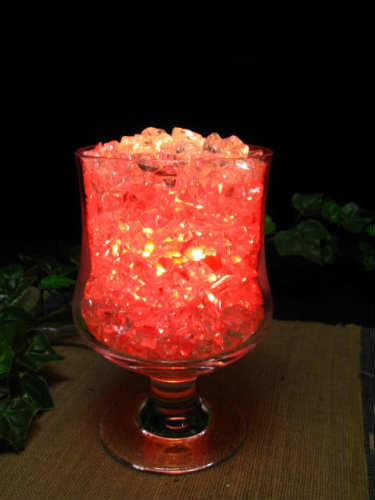 水晶 ランプ 【 パワーストーン 天然石 ランプ 】ティーグラス　レッド【 クオーツ ランプ 】浄化ラン..