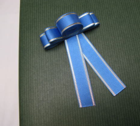 Gギフト用 リボン ブルー (商品を別途購入のお客様のみ)