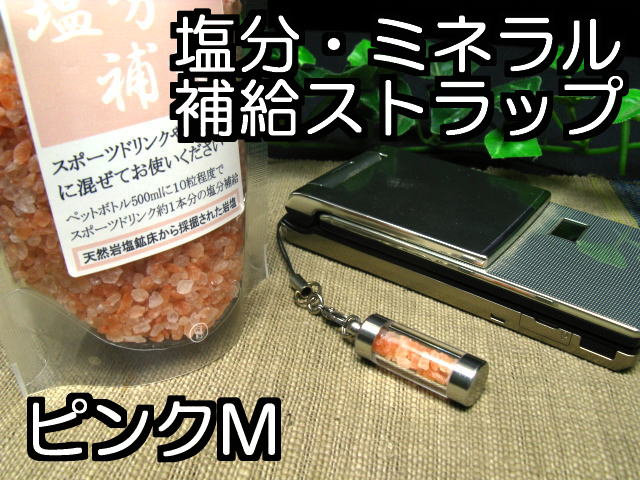 楽天ラジャクイーン塩分 ミネラル 補給　ボトル（M）と詰め替え用 岩塩100gセット ヒマラヤ岩塩 ピンク【 塩 熱中症 対策 予防 岩塩 】 携帯 ストラップ カプセル タブレット 粒
