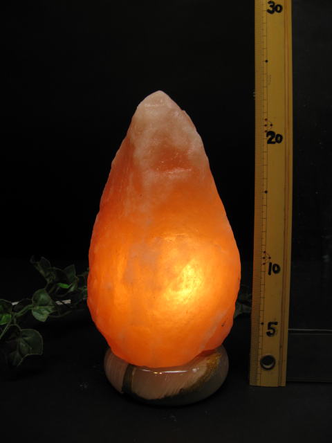 岩塩ランプ 【 ソルトランプ 】SS-22　（ヒマラヤ岩塩ランプ　台座：天然石） 電気用品安全法 認 ...