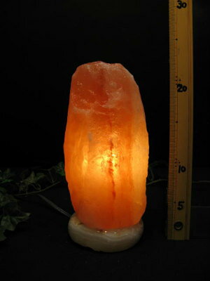 岩塩ランプ 【 ソルトランプ 】SS-26　（ヒマラヤ岩塩ランプ　台座：天然石） 電気用品安全法 認 ...