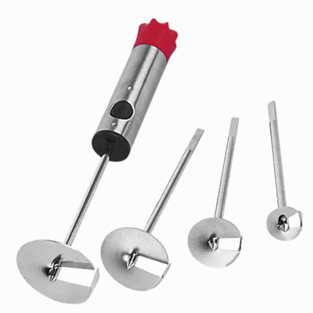 キッチン用品 4本芯抜セット ステンレス製 りんご 芯取り りんご芯抜 パイナップル、リンゴ、ナシなどの果物野菜 芯抜き 果物芯抜き ドリル野菜コアラー 製菓道具 便利グッズ キッチンツール