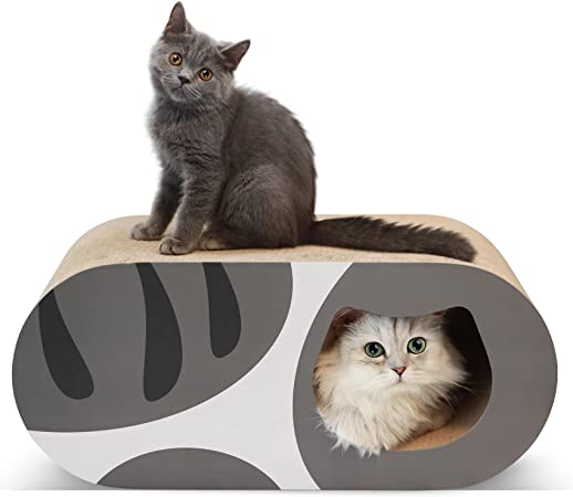 【クーポンあり 】猫つめとぎ 爪とぎ 猫トンネル キャットトンネル 猫 ベッド 猫ハウス 高密度 強化ダンボール
