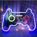 LEDゲームネオンサイン LEDネオンライト 壁掛け ネオン看板 ゲームパッド型 インテリア 雰囲気作り 喫茶店 居酒屋 ギフ バー カフェ 喫茶店 USB給電...