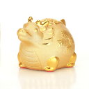 金龍 貯金箱 龍 セラミックス 置物陶器 金運 可愛い コイン お札 底穴あり 鴻運當頭 開運 プレゼント ギフト