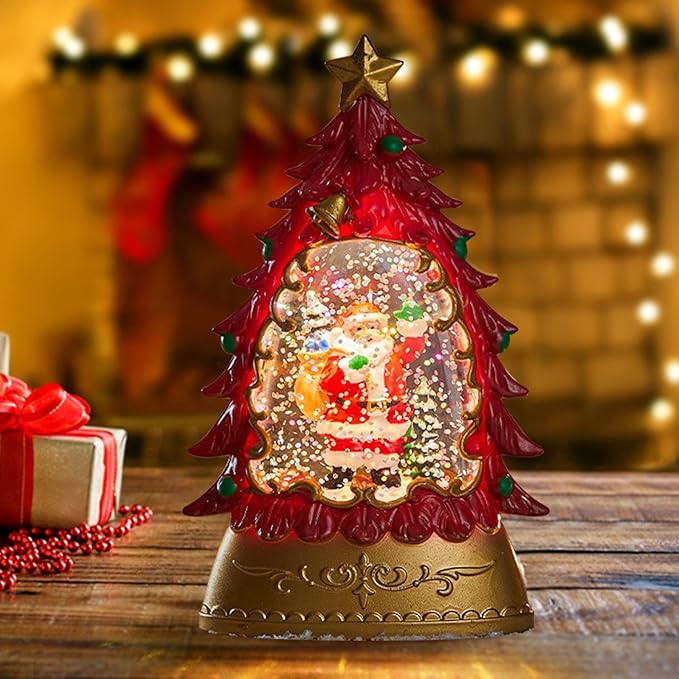 クリスマス スノーグローブ ランタン, 光るサンタ スノーグローブ クリスマスデコレーション, クリスマ..