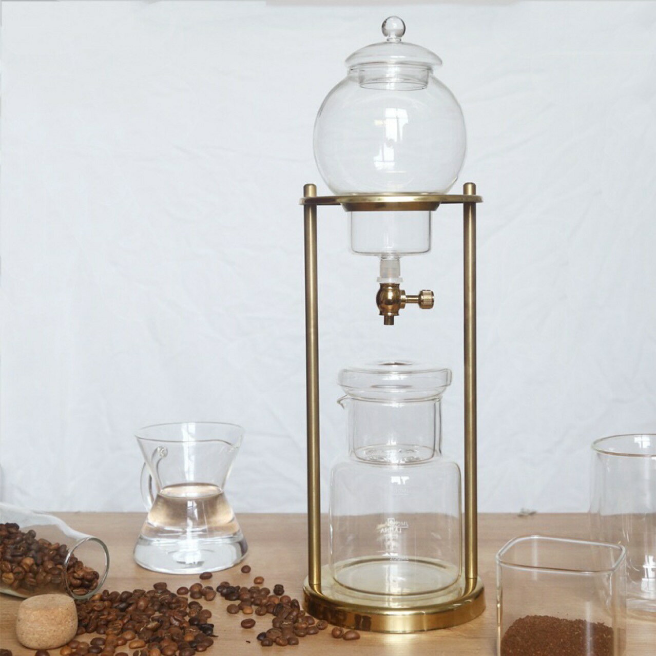 500ml ウォータードリッパー 水出しコーヒーポット 冷萃コーヒーポット-アイスドリップコーヒーメーカー-ハンドドリップポット-アイスドリップポット-エスプレッソ手作り