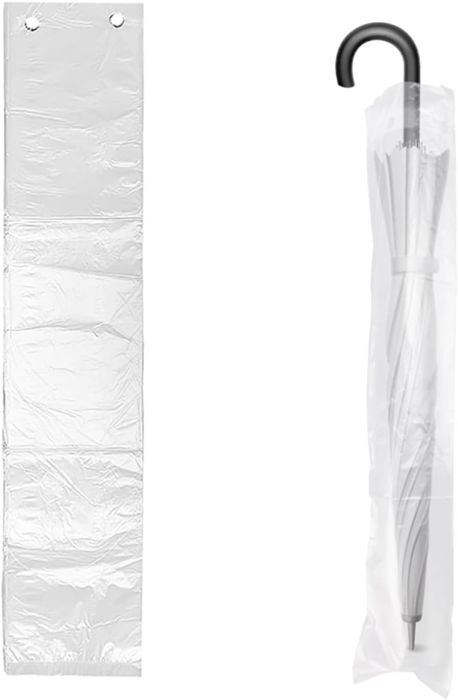 傘カバー ビニール傘袋 ポリエチレン傘ふくろ 傘収納 傘ケース 持ち運び簡単 使い捨て 半透明 破れにく..