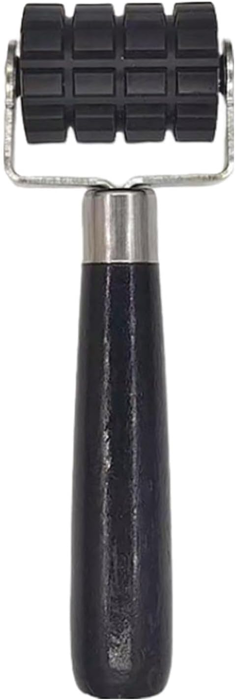 レザープレスエッジローラー、レザーエッジローラーツール | プラテン ツール グルー スプレッダー 耐熱折り目ホイール - 快適なグリップ レザークラフト用アクセサリー