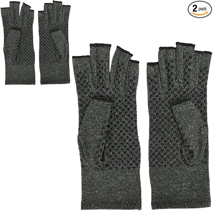 指なし手袋 指サポーター ゲーミング手袋 滑り止め 作業用 通気性 男女兼用(4)