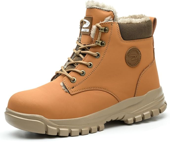 安全靴 ハイカット 作業靴 ボア付き 冬用 メンズ 裏起毛 つま先保護 鋼先芯入り あったか スニーカー おしゃれ 軽量 防水 踏み抜き防止 滑り止め