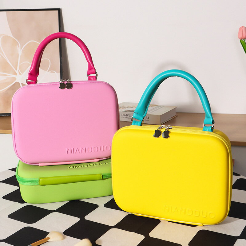 楽天ラッキーストライク女性用メイクバッグ - 女性用EVA防水化粧ポーチ - ジムやアウトドアビジネス旅行での携帯用調整可能収納