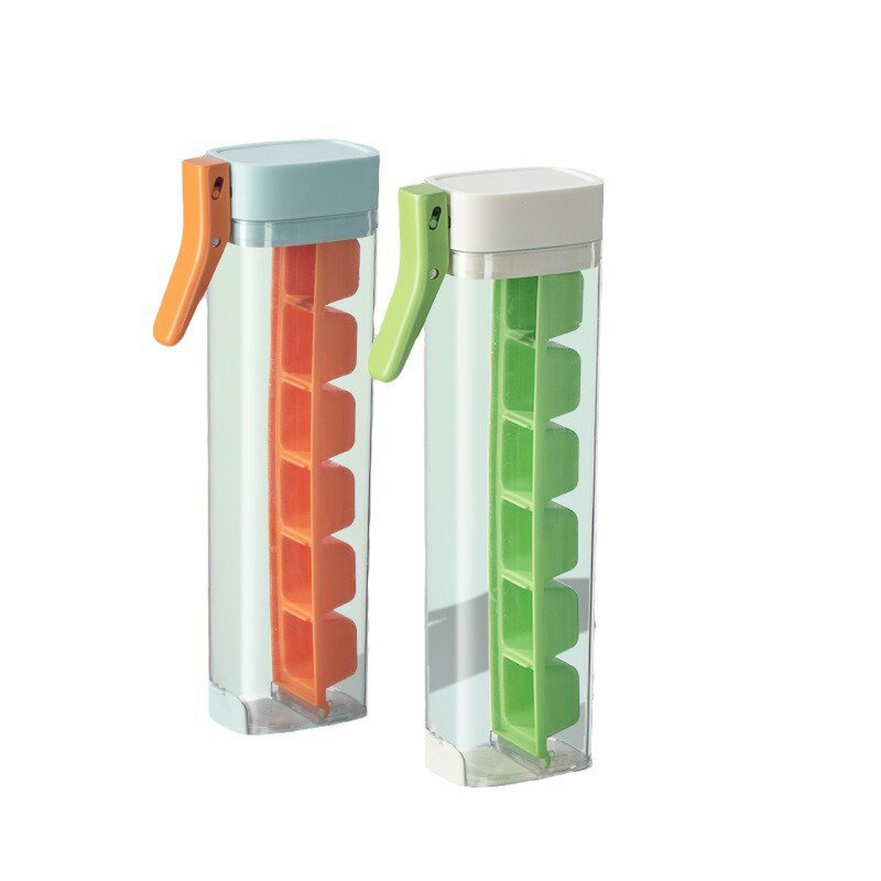 製氷皿 アイストレー 製氷器 6個取り コンパクトサイズ 縦置きOK 食洗機対応 製氷ケース アイスキュー..