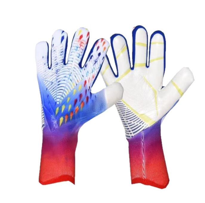 ゴールキーパーグローブ ジュニア サッカー 耐衝撃 通気メッシュ+滑り止めパッド 5号～10号対応 子供用..