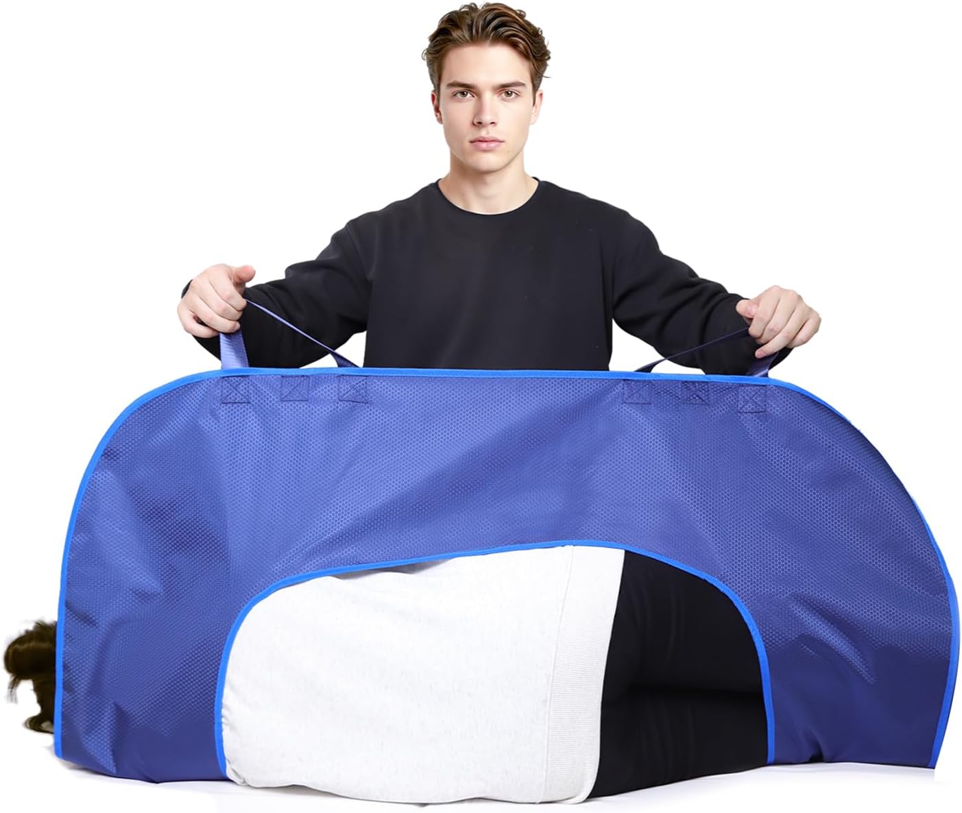 高齢者用リフティングパッド 患者用回転マットレス転移パッド U字型背部ケア用リフトベルト 多機能マッ..