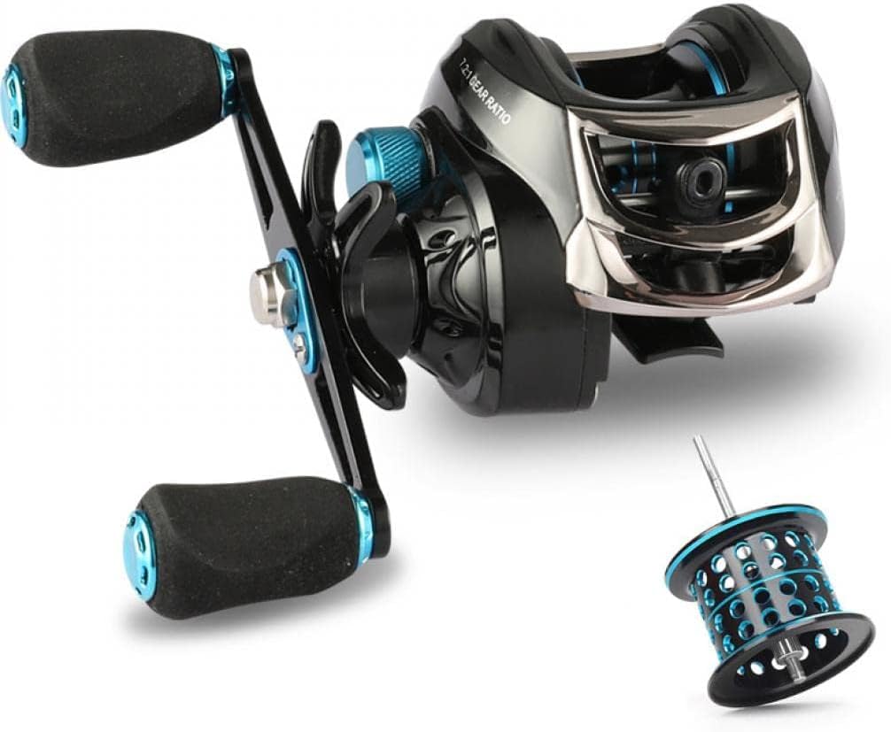 編まれた掛かベイトリール 釣りリール 超軽量 釣り 海釣り 淡水釣り 両用 左/右ハンドル フィッシング..