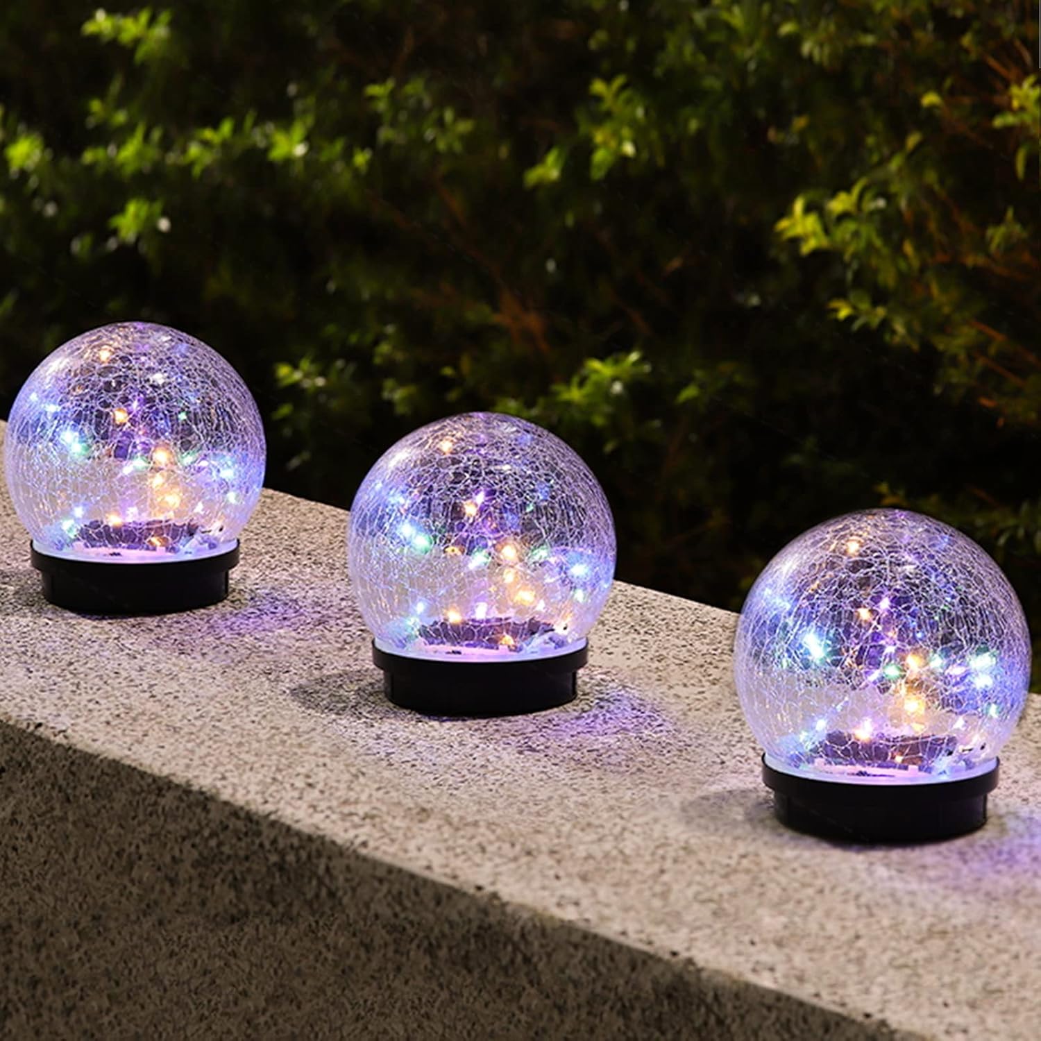 直径15cm ソーラー 置物 ガーデンライト太陽光充電 省エネ アンティーク調 おしゃれ 4色30球 LEDストリ..