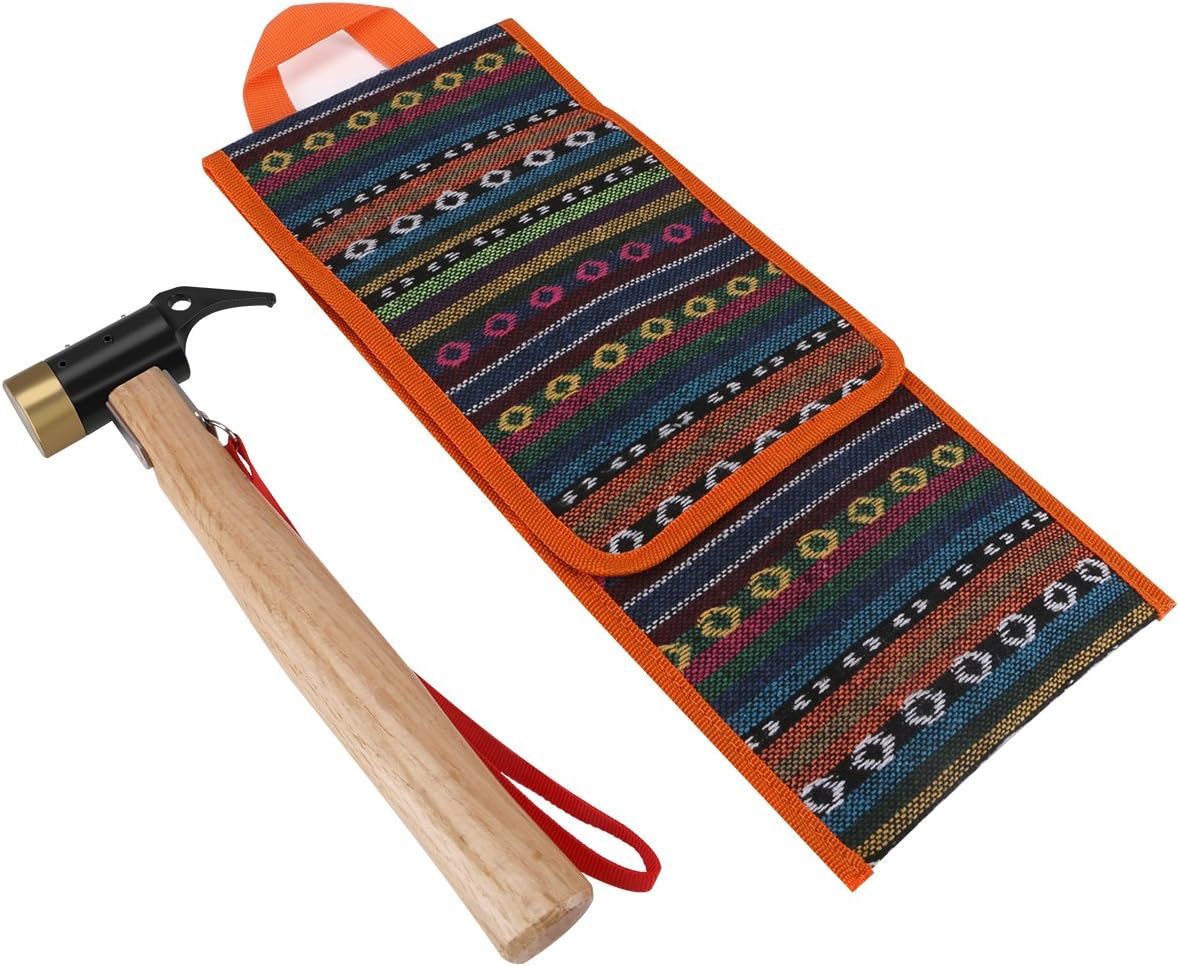 ペグハンマー テントハンマー 収納袋付き キャンプ アウトドア用