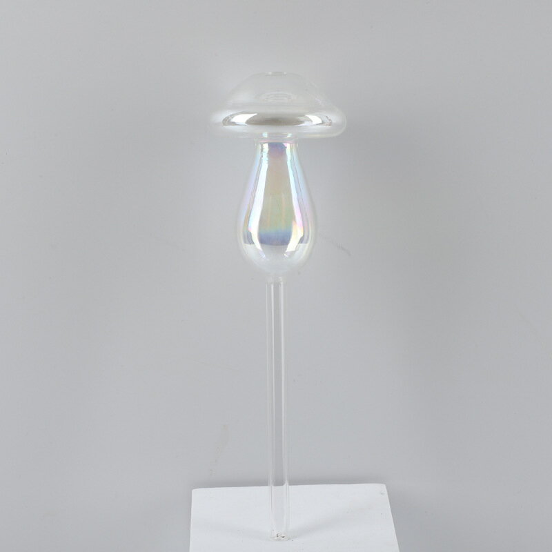 レインボー植物散水グローブ、キノコ セルフウォータースパイク 虹色 虹色グラデーションカラー 植物散..