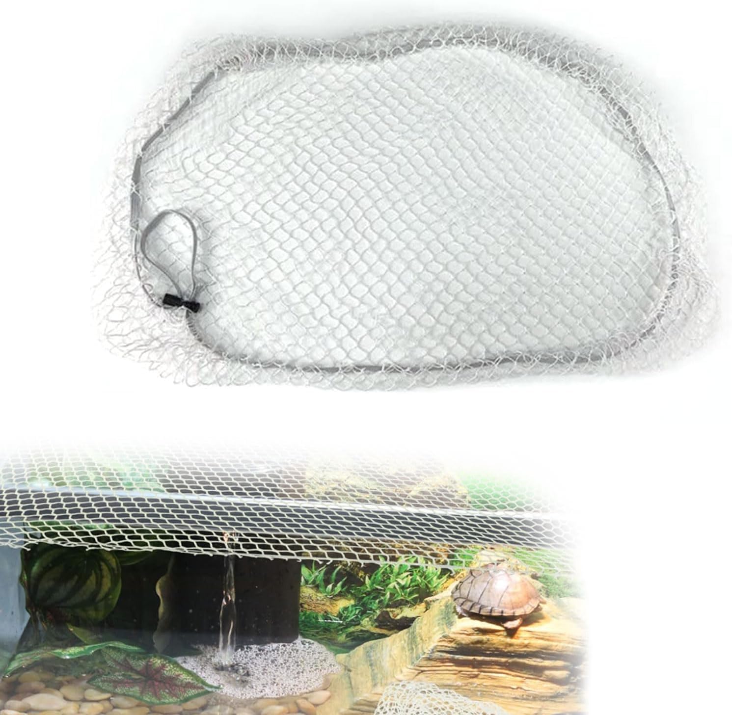 水族館ネット 水族館アクセサリー 爬虫類ネット カメボックスネット 水族館ふるいネット 爬虫類水槽カ..
