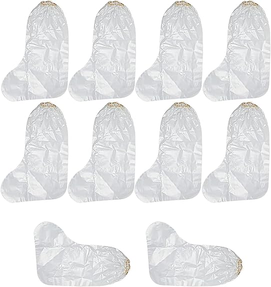 シューズカバー 靴カバー 防水 使い捨て ロング レインシューズカバー 靴 濡れ防止 極厚 クリア 10枚 ..
