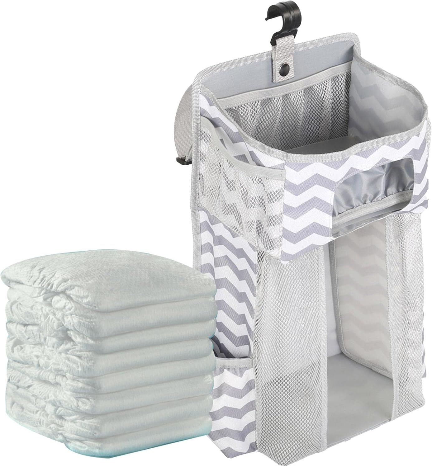 ぶら下げおむつキャディオーガナイザー | 着替えテーブル オーガナイザー おむつ収納 オーガナイザー ..