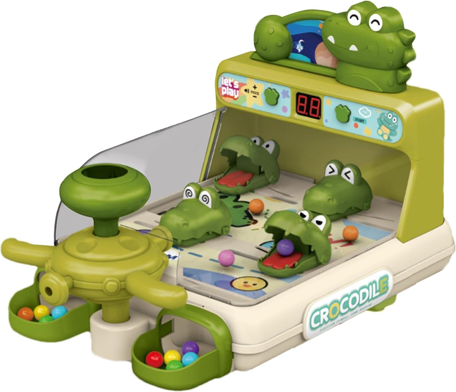 アーケードピンボールマシン、恐竜ピンボー​​ルマシン,ファニーキッド アーケード ゲーム アーケード卓上ピンボール ゲーム | 革新的な電子卓上ピンボール ゲーム 4 ～ 6 歳の子供向けミニチュア ピンボール マシン単3電池4本（別売）