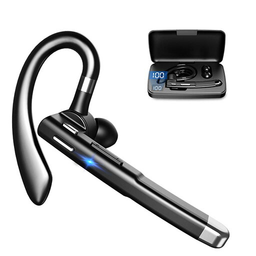 【2024新登場】 イヤホンマイク Bluetooth イヤホン 超長時間連続使用 ワイヤレスイヤホン 耳掛け型 500mAh充電ケース付 残量ディスプレイ ハンズフリー イヤホン ヘッドセット CVC8.0ノイズキャンセリング 片耳ヘッドセット 左右耳兼用 ハンズフリー通話 マイク内蔵 【2024新登場】 イヤホンマイク Bluetooth イヤホン 超長時間連続使用 ワイヤレスイヤホン 耳掛け型 500mAh充電ケース付 残量ディスプレイ ハンズフリー イヤホン ヘッドセット CVC8.0ノイズキャンセリング 片耳ヘッドセット 左右耳兼用 ハンズフリー通話 マイク内蔵