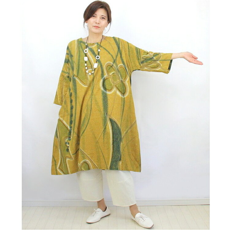 カジュアル ワンピース シンプル 大きいサイズ フレッシュ フォレスト チェック 柄 ドレス 2025夏 スタイル カレッジ 年齢を 感じさせにくい パフスリーブドレス。